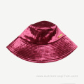 100% Velvet Women Outdoor Sunscreen Bucket Hat